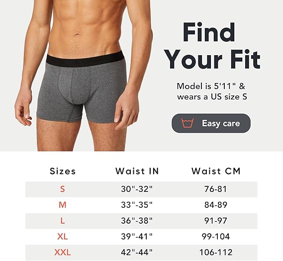 Men's Tagless Comfort Boxer Shorts - 5 Pairs