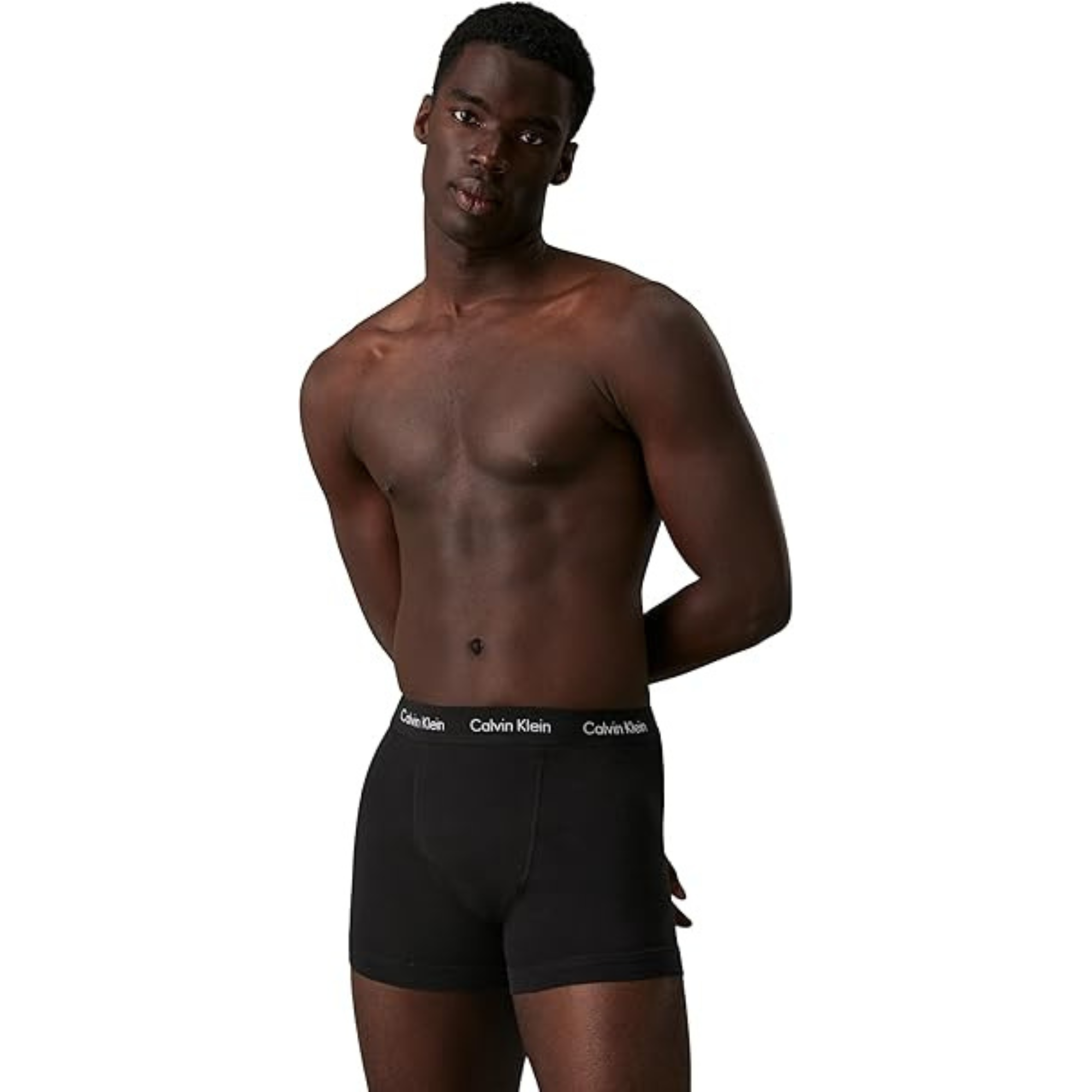 Calvin Klein - Men Boxer Short Trunks Stretch Cotton Pack of 5 - Black/Black