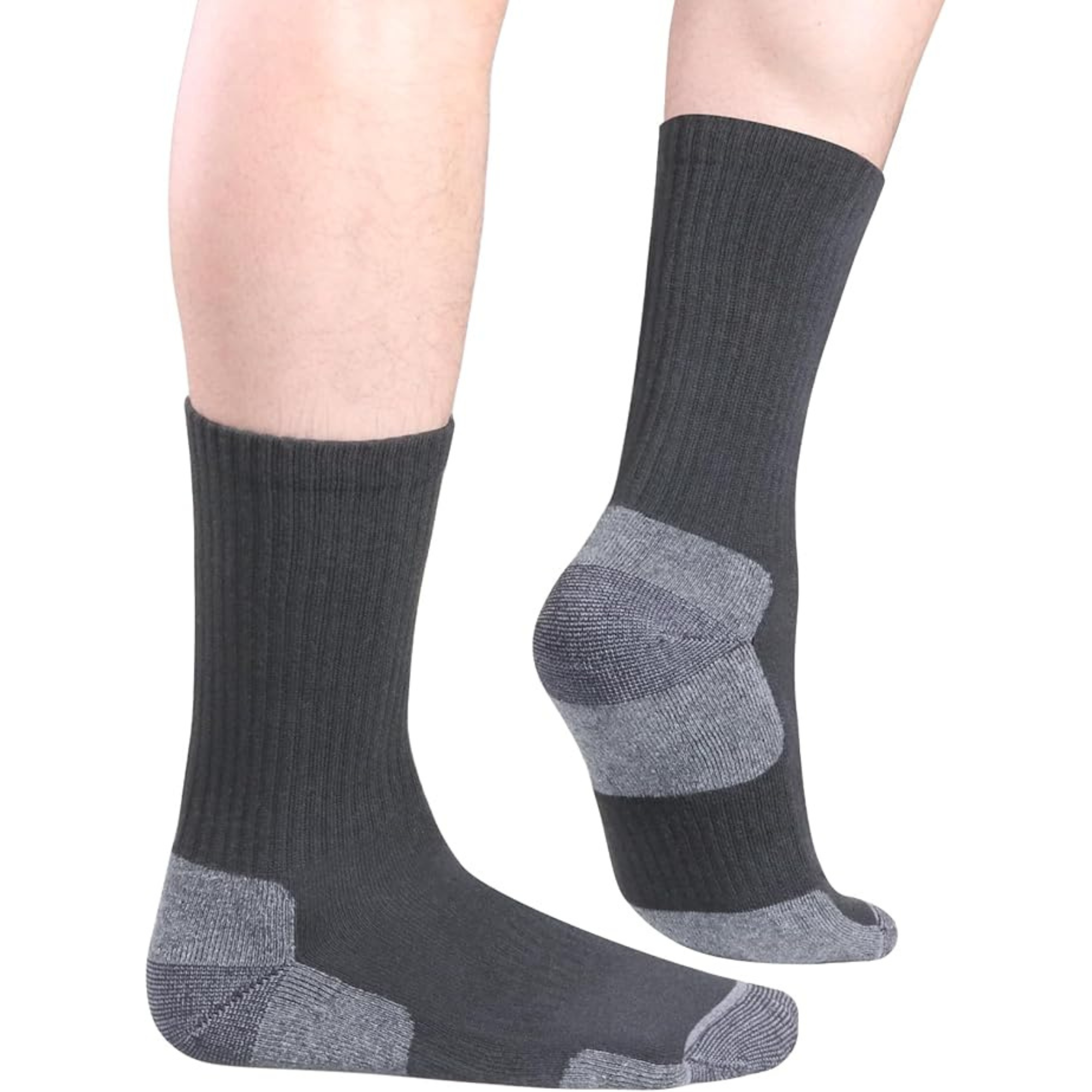Men's Walking Sports Socks 5 Pairs - Grey