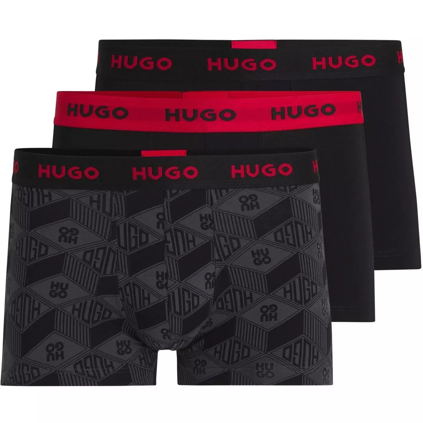 Hugo Men's 3 Pack Trunks