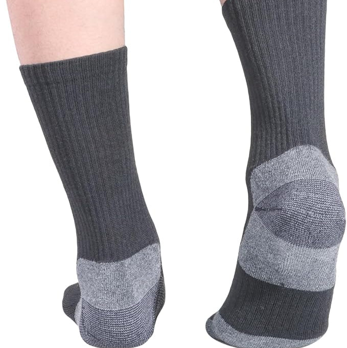 Men's Walking Sports Socks 5 Pairs - Grey