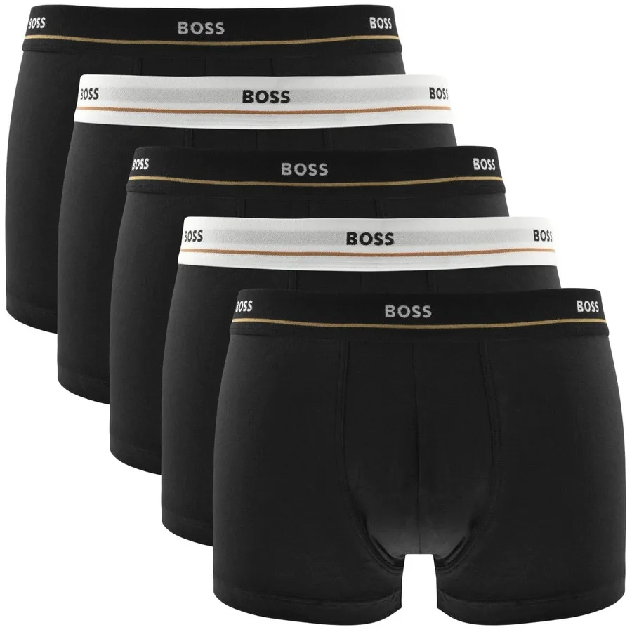 BOSS Underwear 5 Pack Trunks Black