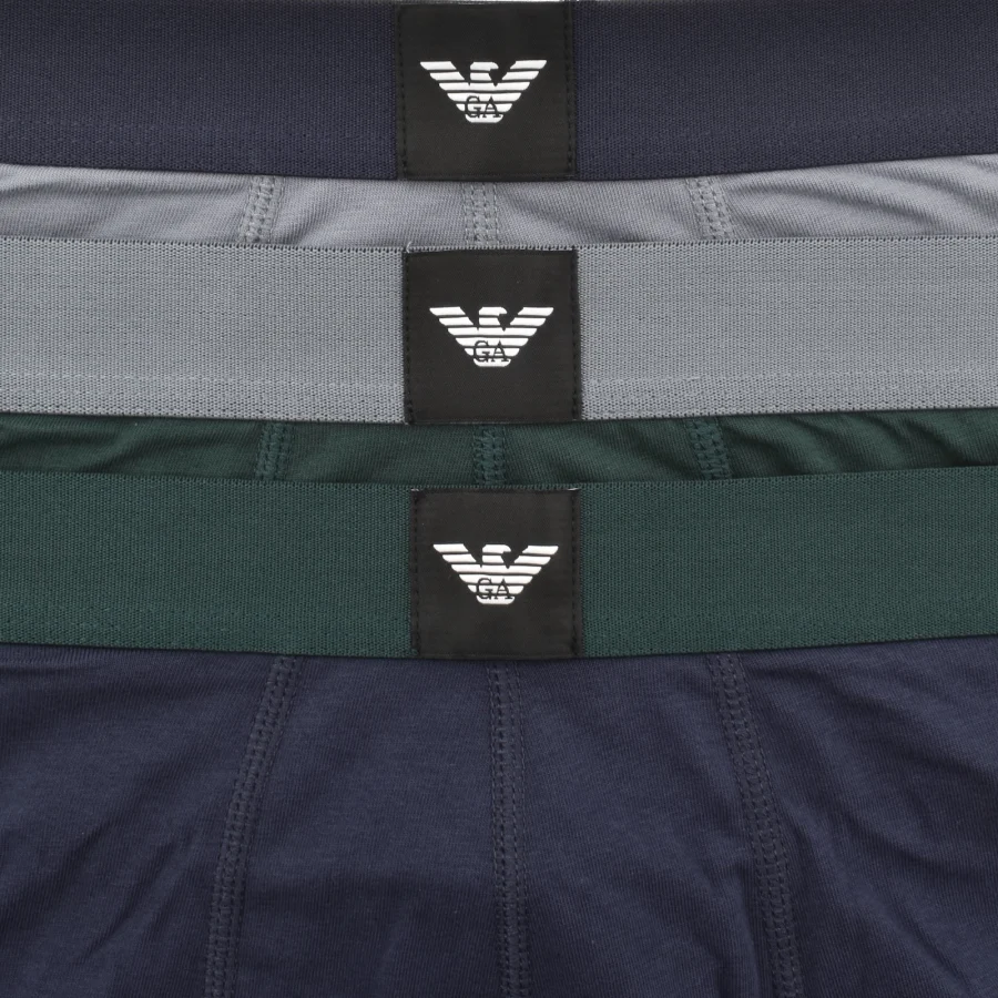 Emporio Armani Underwear 3 Pack Boxer Trunks