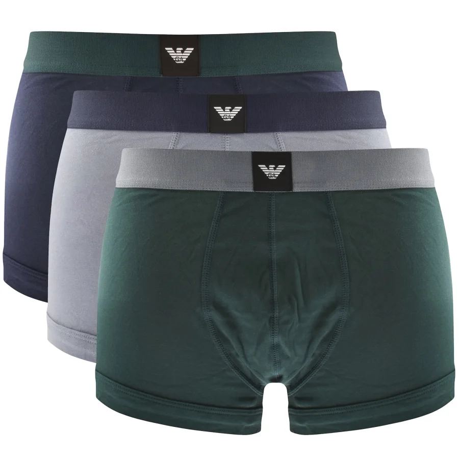 Emporio Armani Underwear 3 Pack Boxer Trunks