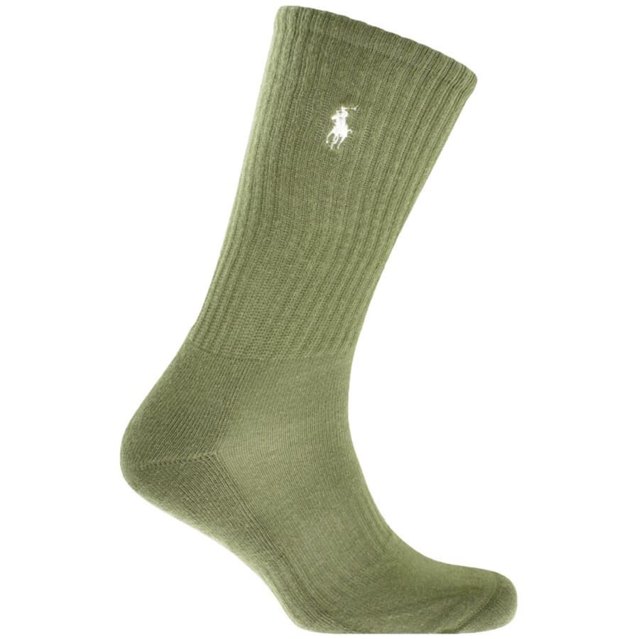 Ralph Lauren 3 Pack Socks Green