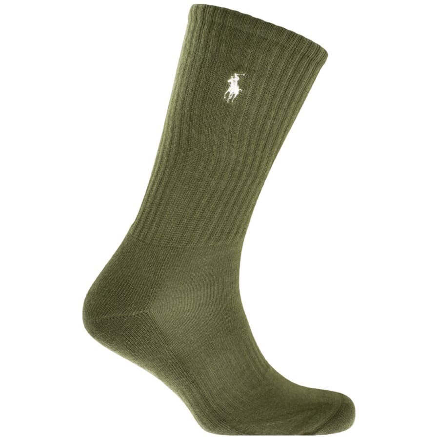 Ralph Lauren 3 Pack Socks Green