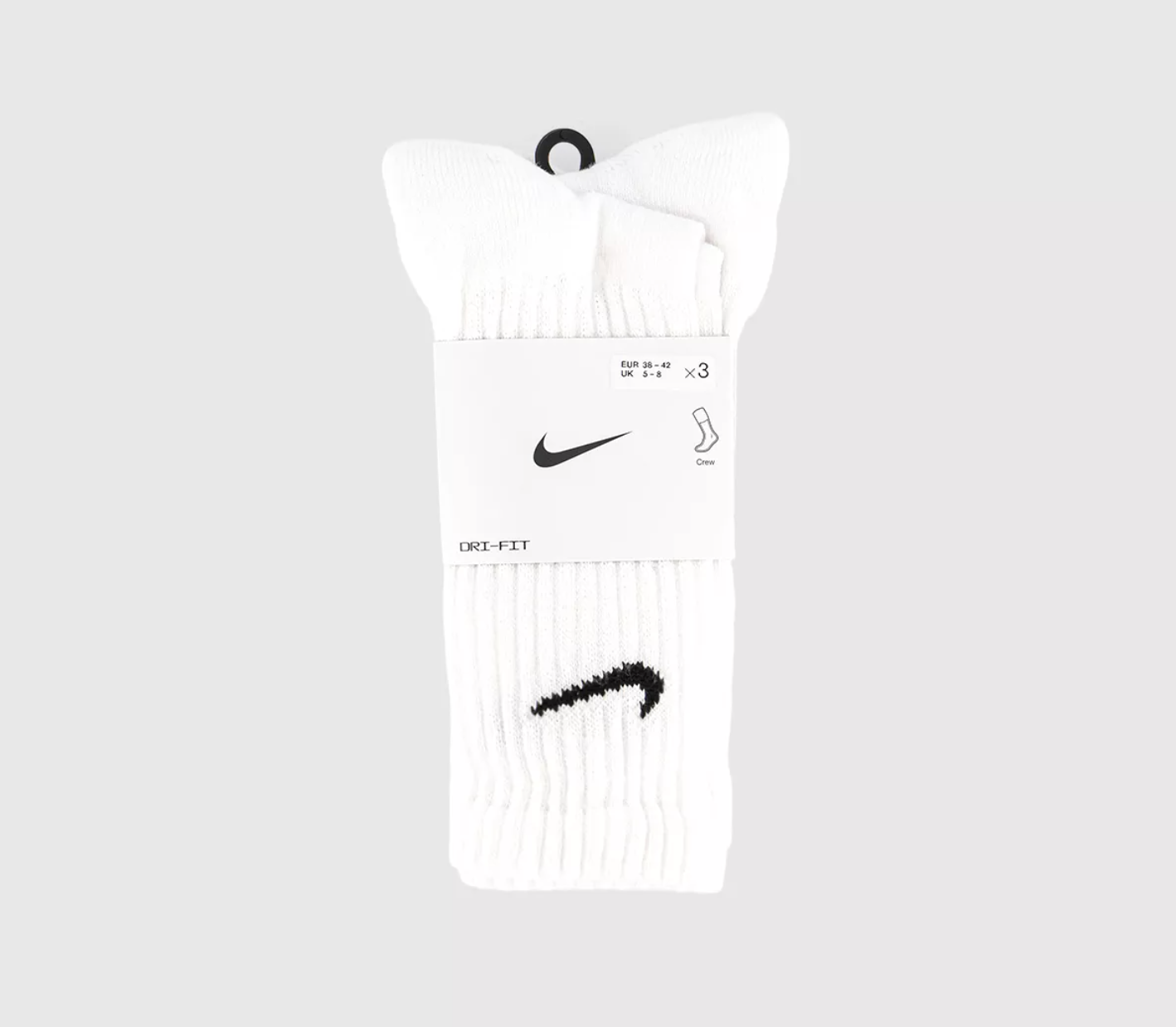 Nike Everyday Lightweight Training Crew Socks 3-Pack - White