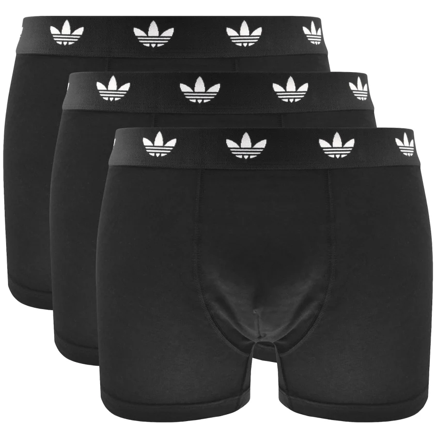 adidas Originals 3 Pack Trunks Black