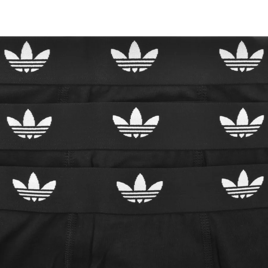 adidas Originals 3 Pack Trunks Black