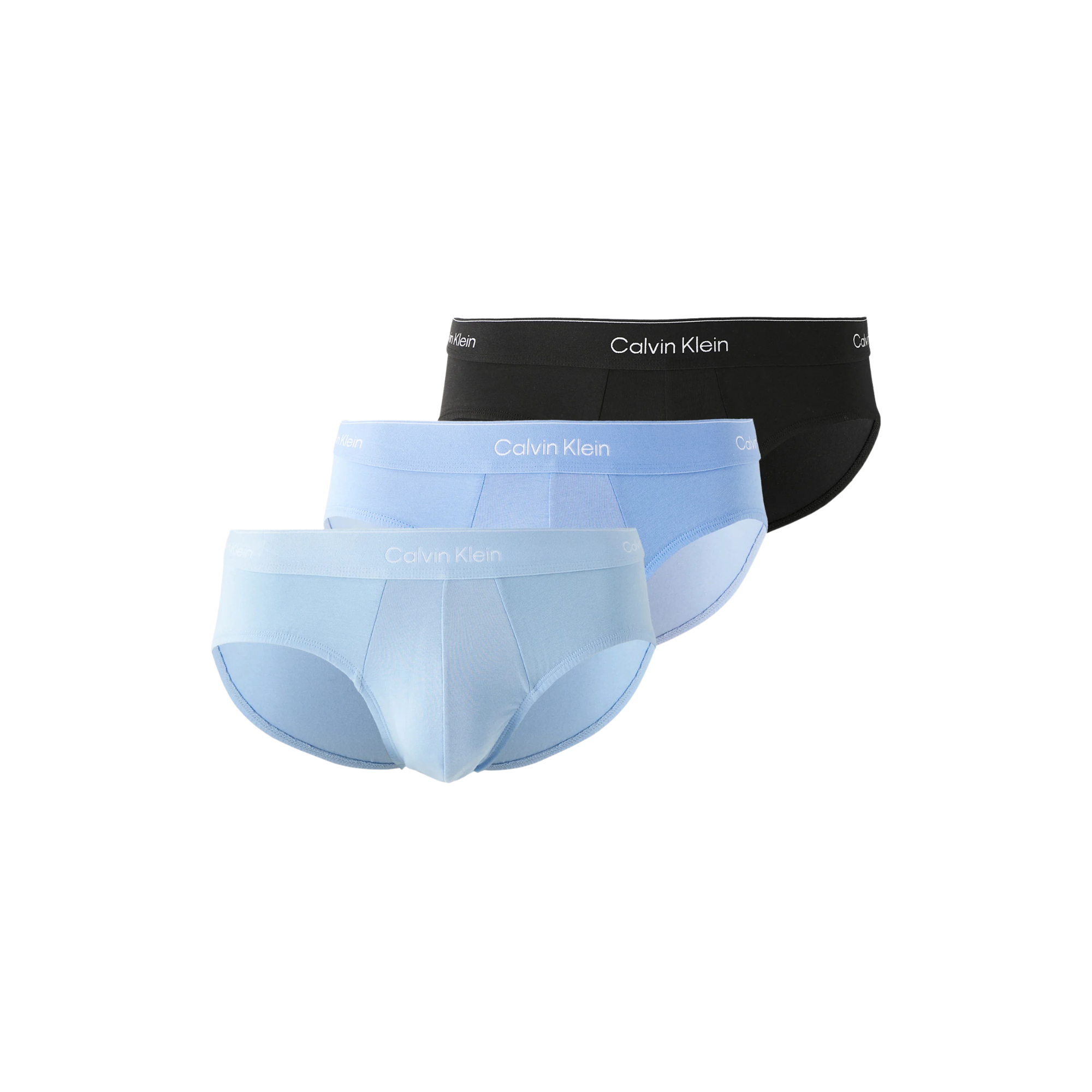 Calvin Klein - Underwear HIP BRIEF 3 PACK ICON - Briefs - Black/Glacier/Blue Bell